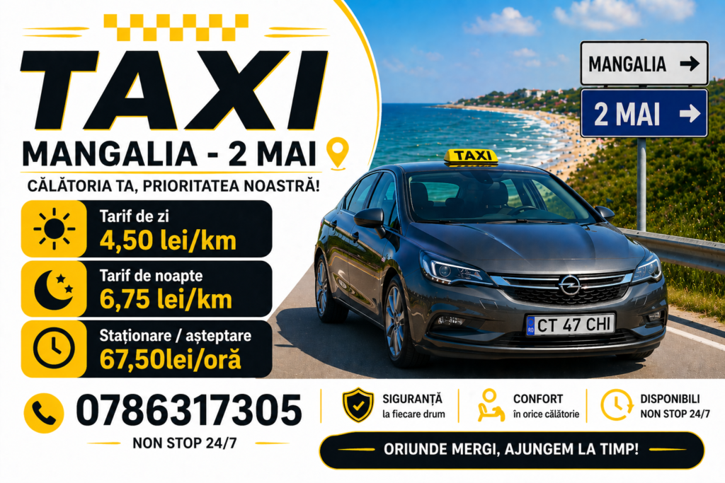 Tarif Taxi Mangalia 2 mai