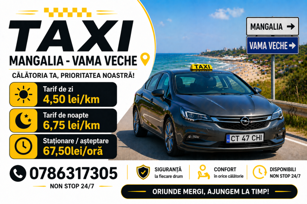 Tarif Taxi Mangalia Vama Veche