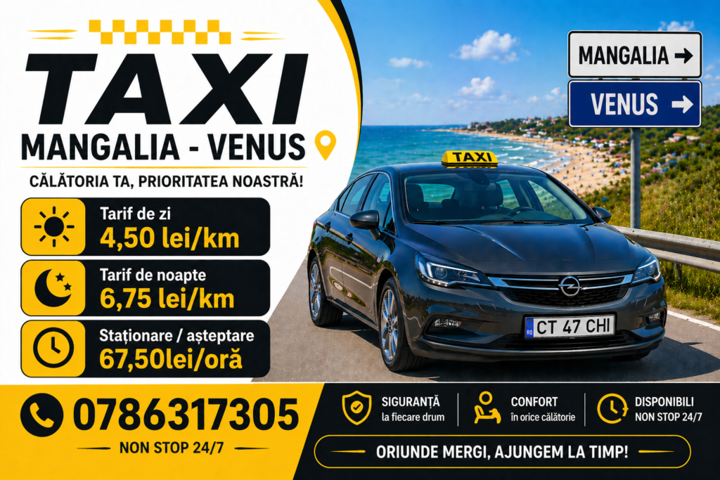 Tarif Taxi Mangalia Venus