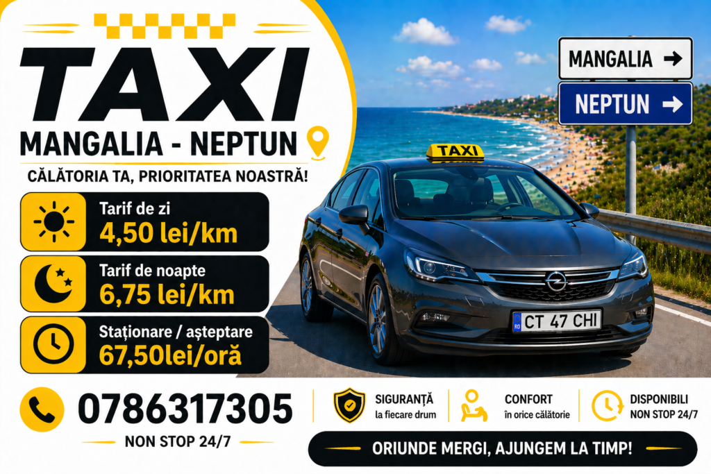 Tarif Taxi Mangalia Neptun