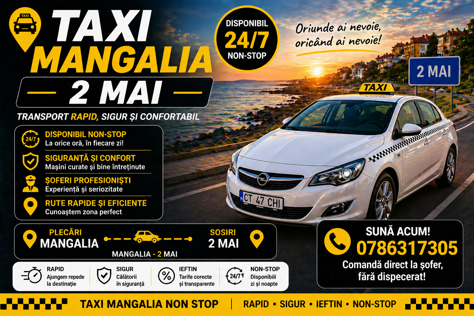 Taxi Mangalia 2 Mai